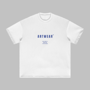 Lorvant Clo. Artwear Statement Edition tee in Blue Print - front view