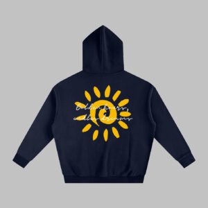 Lorvant Clo. Golden Hours hoodie in Navy - back view