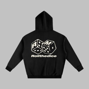 Lorvant Clo. Luck in Motion hoodie in Black - back view