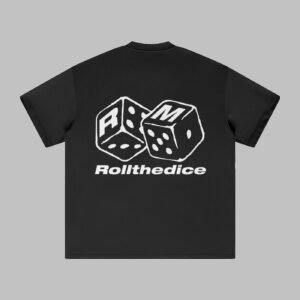 Lorvant Clo. Luck in Motion tee in Black - back view