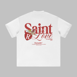 Lorvant Clo. Saint Love tee in White - back view