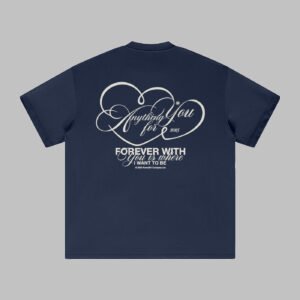 Lorvant Clo. Where I Want To Be tee in Navy - back view